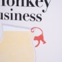 15389 - Monkey Business by Mercana Studio a Hand Embellished Textured Framed Art Print Matted under Glass