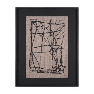 Modern Work 1 by Mercana Studio a Hand Embellished Textured Framed Art Print Matted under Glass
