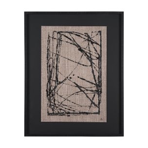 Modern Work 2 by Mercana Studio a Hand Embellished Textured Framed Art Print Matted under Glass