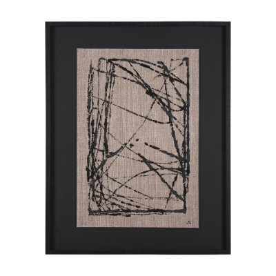 15391 - Modern Work 2 by Mercana Studio a Hand Embellished Textured Framed Art Print Matted under Glass