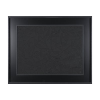 15395 - Implosion by Hardip Kaur a Framed Art Print Matted under Glass