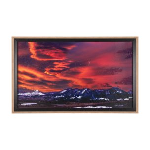 Livingston Peak by Gary Blatter a Hand Embelished Textured Framed Photo Art Print Matted under Glass