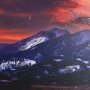15402 - Livingston Peak by Gary Blatter a Hand Embelished Textured Framed Photo Art Print Matted under Glass