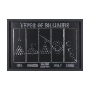 Billiards by Mercana Studio a Hand Embelished Textured Framed Art Print