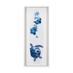 Surfs Up 1 by Mercana Studio a Hand Embelished Textured Framed Art Print