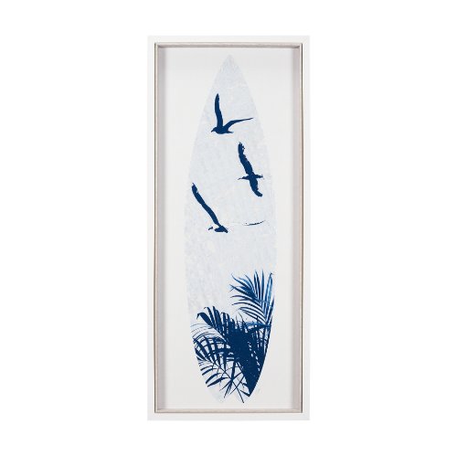 15414 - Surfs Up 3 by Mercana Studio a Hand Embelished Textured Framed Art Print