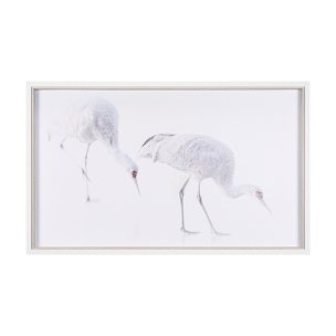 Sandhill Crane I by Chad Mckay a Hand Embelished Textured Framed Photo Art Print