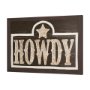15419 - Cowboy Culture - Howdy by Mercana Studio a Hand Embelished Textured Framed Art Print