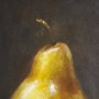 102631-L - Lonely Pear by Mercana Studio a Hand Embellished Textured Canvas
