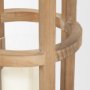 68442 - Andy II Small Natural Wood Cylindrical Lantern 