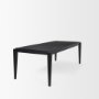 70862 - Teva Black Wood Rectangular 92" Dining Table