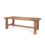 70885 - Stetson 94.5" Rectangular Natural Brown Wood Dining Table