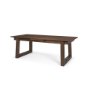 70890-AB - Takota Dark Brown Rectangular Oak Wood w/ Birch Wood Legs Extendable Dining Table