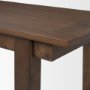 70890-AB - Takota Dark Brown Rectangular Oak Wood w/ Birch Wood Legs Extendable Dining Table