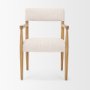 70931 - Toni Light Brown Nettlewood w/Cream Heathered Performance Fabric Dining Chair