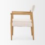 70931 - Toni Light Brown Nettlewood w/Cream Heathered Performance Fabric Dining Chair