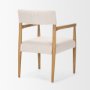 70931 - Toni Light Brown Nettlewood w/Cream Heathered Performance Fabric Dining Chair