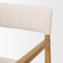 70931 - Toni Light Brown Nettlewood w/Cream Heathered Performance Fabric Dining Chair