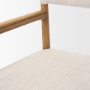 70931 - Toni Light Brown Nettlewood w/Cream Heathered Performance Fabric Dining Chair