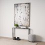 69257 - Timothy  48.0 X 8.0 X 30.0 Ebony Black Iron Console Table