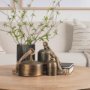 70652 - Quincy Medium Gold Metal Decorative Bell Object