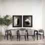 70862 - Teva Black Wood Rectangular 92" Dining Table