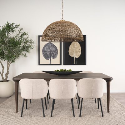 70881-AB - Suvan 72L Medium-Dark Brown Rectangular Wood Dining Table