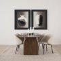 70254 - Shannon Dining Chair w/ Oatmeal Fabric & Matte Black Metal