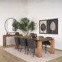 70776-AB - Sapphira Brown Wood Tapered Top Rectangular Dining Table