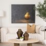 102631-L - Lonely Pear by Mercana Studio a Hand Embellished Textured Canvas