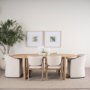 70807 - Sondra Oatmeal Performance Fabric Upholstered Club Dining Chair