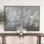 102629-FL - Pampas Grass Breeze II by Mercana Studio a Hand Embellished Textured Framed Canvas