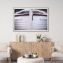 14980 - Waiting for the tide by Mercana Studio Hand Embellished Textured Framed Photo Art Print Matted under