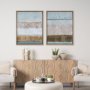 15163 - Quiet Echoes - Sweep by Mercana Studio a Hand Embellished Textured Framed Art Print