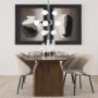 70459 - Barbara Matte Black Metal w/ Frosted Glass Globes 11-Light Chandelier