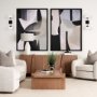 70455 - Edie Matte Black Metal w/ Frosted Glass Globes 2-Light Wall Sconce