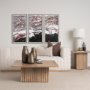 14757 - Sakura Rain I by Mercana Studio a Hand Embellished Textured Framed Art Print Matted under Glass