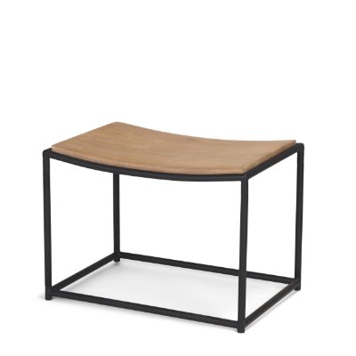 70817 - Taniel Light Brown Wood w/ Black Metal Stool