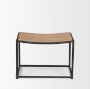 70817 - Taniel Light Brown Wood w/ Black Metal Stool