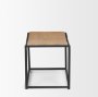 70817 - Taniel Light Brown Wood w/ Black Metal Stool