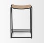 70818 - Taniel Light Brown Wood w/ Black Metal Counter Stool