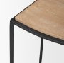 70818 - Taniel Light Brown Wood w/ Black Metal Counter Stool