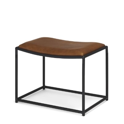 70819 - Taniel Brown Leather w/ Black Metal Stool