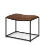 70819 - Taniel Brown Leather w/ Black Metal Stool