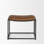 70819 - Taniel Brown Leather w/ Black Metal Stool