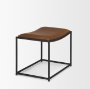 70819 - Taniel Brown Leather w/ Black Metal Stool
