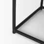 70819 - Taniel Brown Leather w/ Black Metal Stool