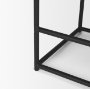 70820 - Taniel Brown Leather w/ Black Metal Counter Stool