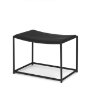 70821 - Taniel Textured Black Wood w/ Black Metal Stool
