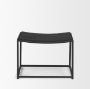 70821 - Taniel Textured Black Wood w/ Black Metal Stool